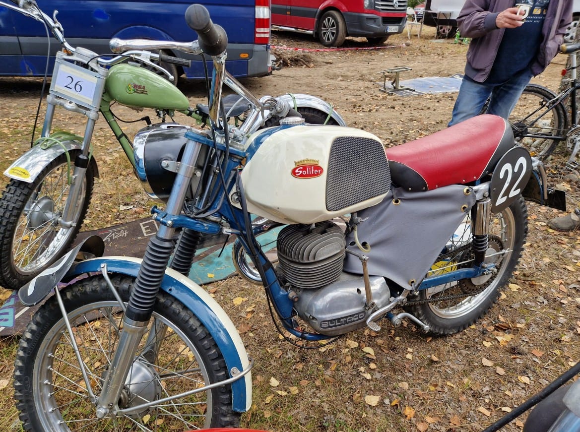 Solifer enduro bike brought for display by Hannu Ihatsu